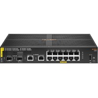 Aruba 6100 12 Ports Manageable Ethernet Switch - Gigabit Ethernet, 10 Gigabit Ethernet - 10/100/1000Base-T, 10GBase-X - 2 Layer Supported - Modular -
