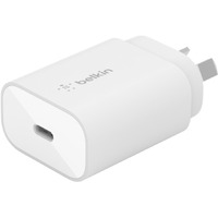 Belkin BOOST&uarr;CHARGE 25 W AC Adapter - USB Type-C - For USB Type C Device, Tablet PC, Mobile Phone - White