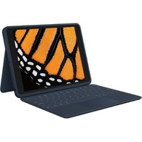 Logitech Rugged Combo 3 Rugged Keyboard/Cover Case Apple iPad (8th Generation), iPad (7th Generation) Tablet - Blue - Pry Resistant, Drop Resistant,