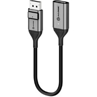 Alogic Ultra 20 cm DisplayPort/HDMI A/V Cable for Audio/Video Device, Notebook, PC, TV, Monitor, Projector, Graphics Card - 1 - First End: 1 x 1.4 -
