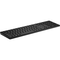 HP 455 Keyboard - Wireless Connectivity - USB Type A Interface - Black - RF - 2.40 GHz - PC - AA Battery Size Supported