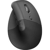 Logitech Lift Mouse - Bluetooth - USB - Optical - 6 Button(s) - Graphite - Wireless - 4000 dpi - Scroll Wheel - Small/Medium Hand/Palm Size