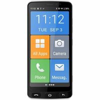 IQU SMARTEasy Q50 16 GB Smartphone - 5.5" - 2 GB RAM - Android 12 (Go Edition) - 4G - Black - Bar - Unlocked SIM-free