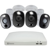 Swann 8 Megapixel 4 Channel Night Vision Wired Video Surveillance System 1 TB HDD - Digital Video Recorder, Camera - 3840 x 2160 Camera Resolution -