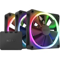 NZXT RF-R12TF-B1 3 pc(s) Cooling Fan - PC - 3 x Fan(s) - 1420.9 L/min Maximum Airflow - 1800 rpm - Fluid Dynamic Bearing - 4-pin PWM - RGB LED - - -