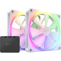 NZXT RF-R14DF-W1 2 pc(s) Cooling Fan - PC - 2 x Fan(s) - 2533.8 L/min Maximum Airflow - 1800 rpm - Fluid Dynamic Bearing - 4-pin PWM - RGB LED - - -