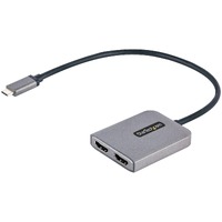 StarTech.com USB-C to Dual HDMI Adapter, USB Type-C Multi-Monitor MST Hub, Dual 4K 60Hz HDMI Laptop Display Extender / Splitter, Windows - USB-C to