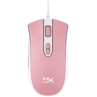 HyperX Pulsefire Core Gaming Mouse - USB 2.0 - Optical - 7 Button(s) - 7 Programmable Button(s) - Pink, White - Cable - 6200 dpi - Symmetrical