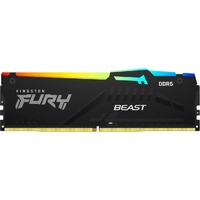 Kingston FURY Beast RAM Module for Desktop PC, Motherboard - 64 GB (2 x 32GB) - DDR5-5600/PC5-44800 DDR5 SDRAM - 5600 MHz Dual-rank Memory - CL40 - V