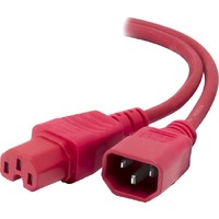 Alogic Standard Power Cord - 1.50 m - For Switch - IEC 60320 C14 / IEC 60320 C15 - Red
