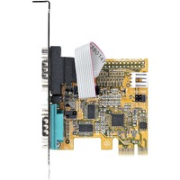 StarTech.com Serial Adapter - Low-profile Plug-in Card - PCI Express x1 - PC, Linux - 2 x Number of Serial Ports External