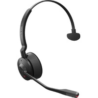 Jabra Engage 55 Wireless On-ear Mono Headset - Black - Monaural - Open - 15000 cm - DECT - 40 Hz to 16 kHz - Noise Cancelling, Uni-directional, MEMS