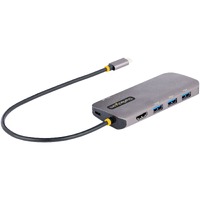 StarTech.com USB Type C Docking Station for Monitor/Notebook/Workstation - 100 W - Space Gray - Portable - 1 Displays Supported - 4K, 2K - 3840 x x x