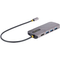 StarTech.com USB Type C Docking Station for Monitor/Notebook/Workstation - 100 W - Space Gray - Portable - 1 Displays Supported