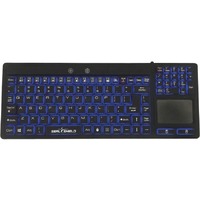 Seal Shield Seal Glow S108PG Keyboard - Cable Connectivity - USB Interface - TouchPad - English (US) - Black - Windows