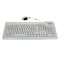 Seal Shield Silver Seal Keyboard - Cable Connectivity - USB Interface - Membrane Keyswitch - Computer