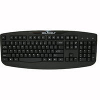 Seal Shield Silver Storm STK503 Keyboard - Cable Connectivity - USB Interface - English, French - Red - Membrane Keyswitch - PC