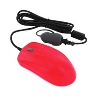 Seal Shield Clean Storm STM042RED Mouse - USB - Optical - 2 Button(s) - Red - Cable - 1000 dpi - Scroll Wheel