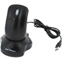 Seal Shield Silver Storm Mouse - Radio Frequency - Optical - 2 Button(s) - Black - Wireless - Rechargeable - 1000 dpi - Scroll Wheel