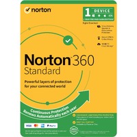 LifeLock Norton 360 Standard - Subscription License and Media - 1 Device, 10 GB, 1 User - Annual Fee - Antivirus - DVD-ROM - 1 Year License Validity