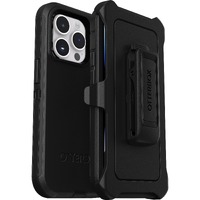 OtterBox Defender Rugged Carrying Case (Holster) Apple iPhone 14 Pro Smartphone - Black - Wear Resistant, Tear Resistant, Dirt Resistant, Bump Drop -