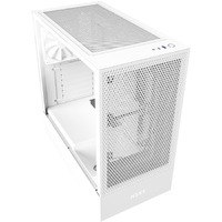 NZXT H5 Flow Gaming Computer Case - ATX Motherboard Supported - Galvanized Cold Rolled Steel (SGCC), Tempered Glass - White - 3 x Bay(s) - 120 mm, mm