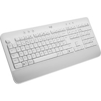 Logitech Signature K650 Keyboard - Wireless Connectivity - USB Interface - English - Off White, White - Bluetooth - 10 m Screenshot, Microphone Mute,