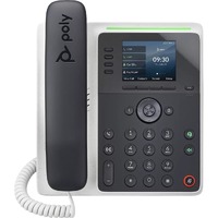 Poly Edge E100 IP Phone - Corded - Corded - NFC - Desktop, Wall Mountable - TAA Compliant - VoIP - 2 x Network (RJ-45) - PoE Ports