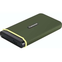 Transcend 2 TB Portable Solid State Drive - External - Military Green - USB 3.2 (Gen 2) Type C