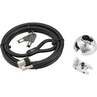 Kensington SafeDome Cable Lock For iMac, Keyboard, Mouse - Keyed Lock - Silver - Carbon Steel - For iMac, Keyboard, Mouse