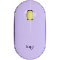 Logitech Pebble M350 Mouse - Bluetooth/Radio Frequency - Optical - 3 Button(s) - Lavender Lemonade - Wireless - 2.40 GHz - 1000 dpi - Scroll Wheel