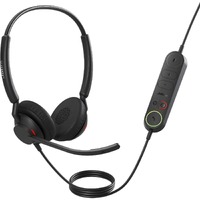 Jabra Engage 40 Wired On-ear Stereo Headset - Black - Binaural - Ear-cup - 50 Hz to 20 kHz - USB Type C