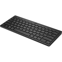 HP 350 Rugged Keyboard - Wireless Connectivity - Black - Plunger Keyswitch - Bluetooth - 5.2 - 10 m - Mobile Phone, Tablet, Notebook, Desktop - PC, -