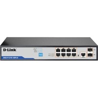 D-Link DGS-F1210 DGS-F1210-10PS-E 8 Ports Manageable Ethernet Switch - Gigabit Ethernet - 10/100/1000Base-T, 1000Base-X - 4 Layer Supported - Modular