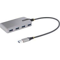 StarTech.com USB Hub - USB 3.2 (Gen 1) Type A - Portable - Space Gray - UASP Support - 5 Total USB Port(s) - PC, Mac, ChromeOS, Android, Linux