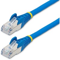 StarTech.com 10m CAT6a Ethernet Cable, Blue Low Smoke Zero Halogen (LSZH) 10 GbE 100W PoE S/FTP Snagless RJ-45 Network Patch Cord - First End: 1 x -