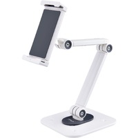 StarTech.com Adjustable Tablet Stand for Desk, Up to 1kg, Universal Tablet Stand Holder Desk/Wall, Ergonomic Articulating Tablet