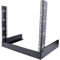 StarTech.com 8U 19" Desktop Open Frame Rack, 2-Post Free-Standing Network Rack, Switch/Patch Panel/AV/IT Equipment, 110lb / 50kg