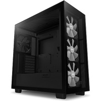 NZXT H7 Elite Computer Case - ATX Motherboard Supported - Mid-tower - Galvanized Cold Rolled Steel (SGCC), Tempered Glass - Black - 3 x 120 mm x - 7