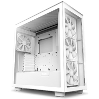 NZXT H7 Elite Computer Case - ATX Motherboard Supported - Mid-tower - Galvanized Cold Rolled Steel (SGCC), Tempered Glass - White - 3 x 120 mm x - 7