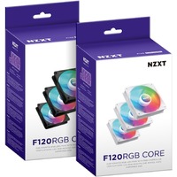 NZXT F120 RGB Core RF-C12TF-B1 3 pc(s) Cooling Fan - 120 mm Maximum Fan Diameter - 3 x Fan(s) - 2233.1 L/min Maximum Airflow - 1800 rpm - Fluid - PWM