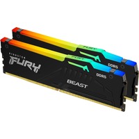 Kingston FURY Beast RAM Module for Computer, Motherboard - 16 GB (2 x 8GB) - DDR5-6000/PC5-48000 DDR5 SDRAM - 6000 MHz Single-rank Memory - CL36 - V