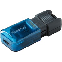 Kingston DataTraveler 80 M DT80M 64 GB USB 3.2 (Gen 1) Type C Flash Drive - 200 MB/s Read Speed - 200 MB/s Write Speed - 5 Year Warranty