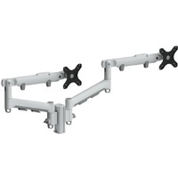 Atdec AWMS-2-D13 Mounting Arm for Monitor, Post, Touchscreen Monitor - Silver 