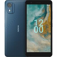 Nokia C02 32 GB Smartphone - 5.4" LCD FWVGA+ 720 x 1440 - Quad-core (4 Core) 1.40 GHz - 2 GB RAM - Android 12 (Go Edition) - 4G - Dark Cyan - Bar - -