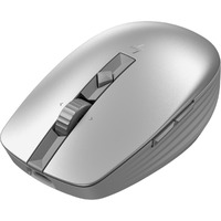 HP 710 Mouse - Bluetooth - USB Type A - 7 Button(s) - 6 Programmable Button(s) - Silver - Wireless - 2.40 GHz - Rechargeable - 3000 dpi - Tilt Wheel