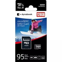 Dynabook microSDXC UHS-I Card with Adapter - 95 MB/s Read Speed - 128 GB