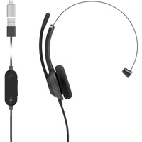 Cisco 321 Wired On-ear Mono Headset - Carbon Black - Monaural - Ear-cup - 32 Ohm - 50 Hz to 18 kHz - 230 cm Cable - Uni-directional, Noise Electret -