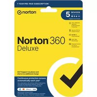 NORTON 360 DELUXE 50GB AU 1 USER 5 DEVICE 12MO GENERIC ENR RSP DVDSLV GUM