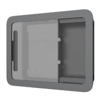 Heckler Design Mounting Enclosure for Tablet, Network Adapter - Black Gray - Steel